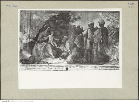 Vorderseite von Rigamonti [https://www.deutsche-digitale-bibliothek.de/content/lizenzen/rv-fz/] Zyklus mit Szenen des alten und des neuen TestamentsAnbetung der Könige - , bh166075_recto. Foto.