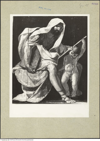 Vorderseite von Rigamonti [https://www.deutsche-digitale-bibliothek.de/content/lizenzen/rv-fz/] Ruhe auf der Flucht nach Ägypten, flankiert von Propheten - Rechte Tafel: Prophet mit Putto; tavola a destra: Profeta (?), bh166078_recto. Foto.