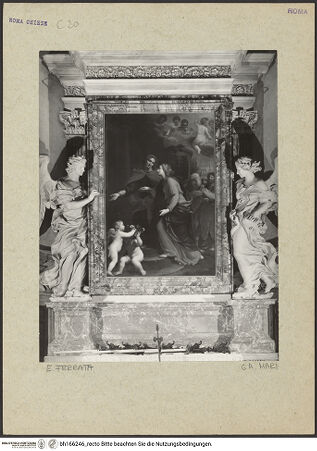 Vorderseite von Bibliotheca Hertziana [https://www.deutsche-digitale-bibliothek.de/content/lizenzen/rv-fz/] Heimsuchungsaltar - , bh166246_recto. Foto.