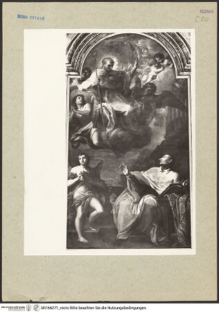 Vorderseite von Bibliotheca Hertziana [https://www.deutsche-digitale-bibliothek.de/content/lizenzen/rv-fz/] Der heilige Karl Borromäus - Gesamtansicht, bh166271_recto. Foto: Rigamonti.