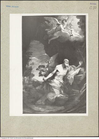 Vorderseite von Bibliotheca Hertziana [https://www.deutsche-digitale-bibliothek.de/content/lizenzen/rv-fz/] Der Heilige Eustachius als Eremit - Gesamtansicht, bh166297_recto. Foto: Rigamonti.