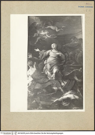 Vorderseite von Bibliotheca Hertziana [https://www.deutsche-digitale-bibliothek.de/content/lizenzen/rv-fz/] Martyrium der heiligen Katharina von AlexandrienRadwunder - , bh166305_recto. Foto: Rigamonti.