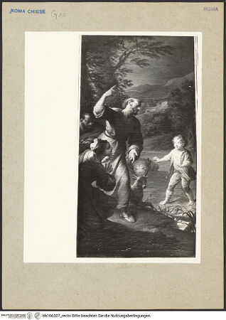 Vorderseite von Bibliotheca Hertziana [https://www.deutsche-digitale-bibliothek.de/content/lizenzen/rv-fz/] Die Gründer des TrinitarierordensDer heilige Johannes von Matha sieht in einer Vision einen Knaben über das Wasser wandeln - , bh166307_recto. Foto: Rigamonti.