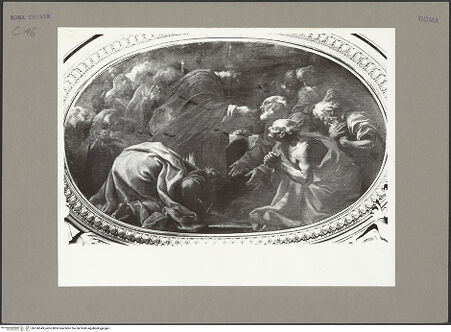 Vorderseite von Bibliotheca Hertziana [https://www.deutsche-digitale-bibliothek.de/content/lizenzen/rv-fz/] Bildzyklus zur Erlösung der MenschheitApostelkommunion - , bh166549_recto. Foto: Rigamonti.