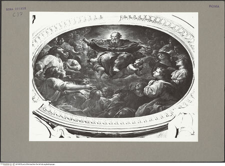 Vorderseite von Bibliotheca Hertziana [https://www.deutsche-digitale-bibliothek.de/content/lizenzen/rv-fz/] Erschaffung der Engel - , bh166553_recto. Foto: Rigamonti.