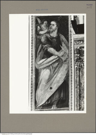 Vorderseite von Bibliotheca Hertziana [https://www.deutsche-digitale-bibliothek.de/content/lizenzen/rv-fz/] Szenen aus dem Marienleben, Evangelisten und ProphetenDer Evangelist Matthäus und sein Martyrium - , bh166606_recto. Foto: Rigamonti.