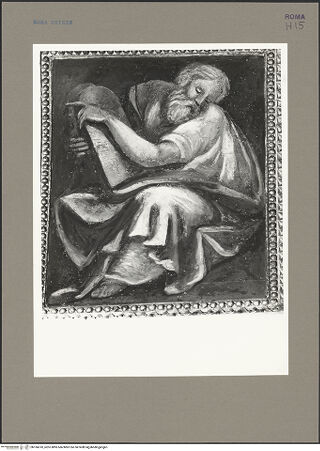Vorderseite von Bibliotheca Hertziana [https://www.deutsche-digitale-bibliothek.de/content/lizenzen/rv-fz/] Szenen aus dem Marienleben, Evangelisten und ProphetenGottvater und Propheten - Prophet zur linken Gottvaters (unten), bh166610_recto. Foto: Rigamonti.