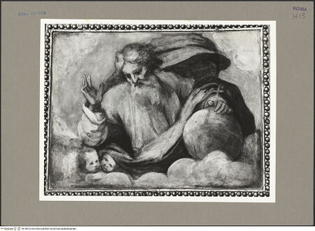 Vorderseite von Bibliotheca Hertziana [https://www.deutsche-digitale-bibliothek.de/content/lizenzen/rv-fz/] Szenen aus dem Marienleben, Evangelisten und ProphetenGottvater und Propheten - Gottvater, bh166613_recto. Foto: Rigamonti.