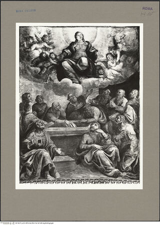 Vorderseite von Bibliotheca Hertziana [https://www.deutsche-digitale-bibliothek.de/content/lizenzen/rv-fz/] Szenen aus dem Marienleben, Evangelisten und ProphetenMariä Himmelfahrt - , bh166615_recto. Foto: Rigamonti.