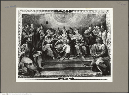 Vorderseite von Bibliotheca Hertziana [https://www.deutsche-digitale-bibliothek.de/content/lizenzen/rv-fz/] Szenen aus dem Marienleben, Evangelisten und ProphetenPfingsten - , bh166616_recto. Foto: Rigamonti.