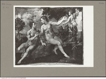 Vorderseite von Rigamonti [https://www.deutsche-digitale-bibliothek.de/content/lizenzen/rv-fz/] Szenen aus der GenesisSündenfall - , bh166623_recto. Foto.