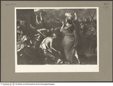 Vorderseite von Bibliotheca Hertziana [https://www.deutsche-digitale-bibliothek.de/content/lizenzen/rv-fz/] Der heilige Andreas betet das Kreuz seines Martyriums an - Gesamtansicht, bh166626_recto. Foto: Rigamonti.