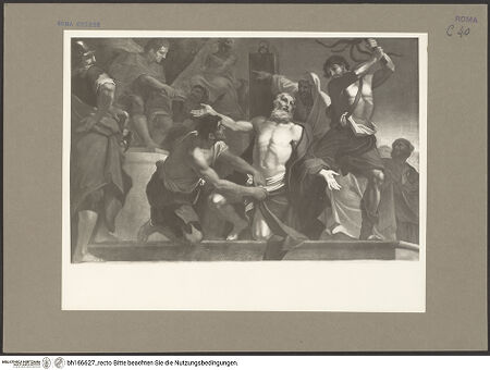 Vorderseite von Bibliotheca Hertziana [https://www.deutsche-digitale-bibliothek.de/content/lizenzen/rv-fz/] Geißelung des heiligen Andreas - Gesamtansicht, bh166627_recto. Foto: Rigamonti.