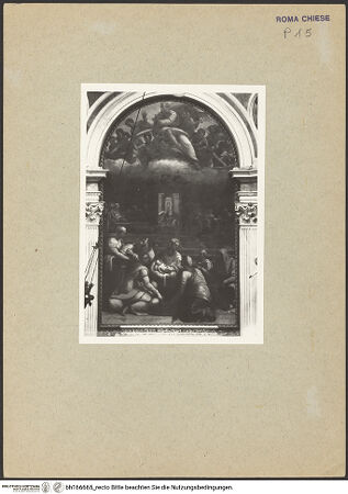 Vorderseite von ICCD [https://www.deutsche-digitale-bibliothek.de/content/lizenzen/rv-ez/] Geburt Mariens - Gesamtansicht, bh166665_recto. Foto.