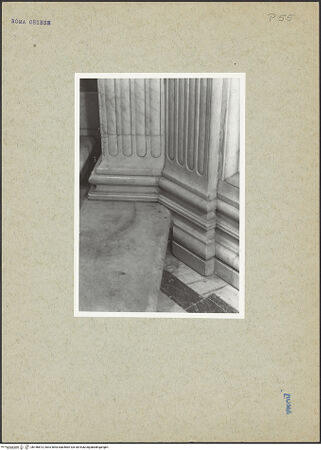 Vorderseite von ICCD [https://www.deutsche-digitale-bibliothek.de/content/lizenzen/rv-ez/] Santa Maria del PopoloCappella Chigi - Pilasterbasis, bh166673_recto. Foto.