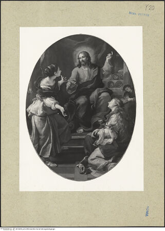 Vorderseite von ICCD [https://www.deutsche-digitale-bibliothek.de/content/lizenzen/rv-ez/] Christus um Haus von Maria und Martha - Gesamtansicht, bh166905_recto. Foto.