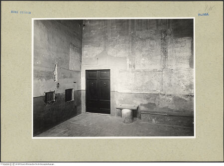 Vorderseite von ICCD [https://www.deutsche-digitale-bibliothek.de/content/lizenzen/rv-ez/] Santi Quattro CoronatiInneresStanza del Calendario - Innenansicht  zur Tür, bh166914_recto. Foto.