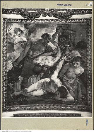 Vorderseite von ICCD [https://www.deutsche-digitale-bibliothek.de/content/lizenzen/rv-ez/] Freskenzyklus im ChorLeben und Martyrium der vier heiligen SoldatenMartyrium der vier Soldaten - Gesamtansicht, bh167227_recto. Foto.