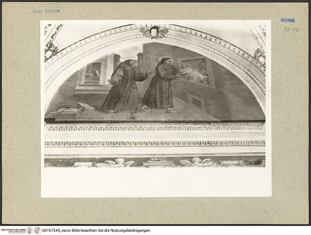 Vorderseite von Bibliotheca Hertziana [https://www.deutsche-digitale-bibliothek.de/content/lizenzen/rv-fz/] Szene aus dem Leben des heiligen Diego - , bh167245_recto. Foto: Rigamonti.