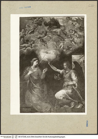 Vorderseite von Bibliotheca Hertziana [https://www.deutsche-digitale-bibliothek.de/content/lizenzen/rv-fz/] Verkündigung - , bh167248_recto. Foto: Rigamonti.