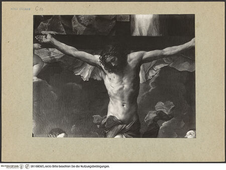 Vorderseite von ICCD (GFN) [https://www.deutsche-digitale-bibliothek.de/content/lizenzen/rv-ez/] Detail: Kopf und Oberkörper Christi, bh168065_recto. Foto.