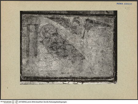 Vorderseite von ICCD [https://rightsstatements.org/page/CNE/1.0/] Szenen aus dem Leben und der Passion Christi, verschiedene Märtyrer und Szenen aus der Vita der Heiligen Urban und CaeciliaVita und Passion Christi - Der Traum Josephs, bh168552_recto. Foto.