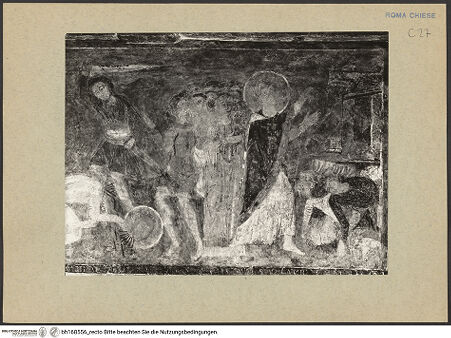 Vorderseite von ICCD [https://rightsstatements.org/page/CNE/1.0/] Szenen aus dem Leben und der Passion Christi, verschiedene Märtyrer und Szenen aus der Vita der Heiligen Urban und CaeciliaVita der Heiligen Urban und Caecilia - Enthauptung des Anolinus & Der heilige Urban bringt den Jupiter-Tempel zum Einsturz, bh168556_recto. Foto.