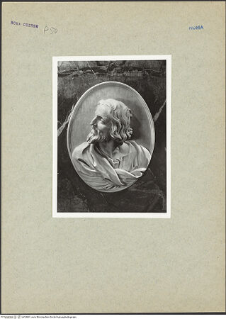 Vorderseite von ICCD [https://www.deutsche-digitale-bibliothek.de/content/lizenzen/rv-ez/] Grabmal des Agostino Chigi - Detail: Porträtmedaillon, bh169041_recto. Foto.