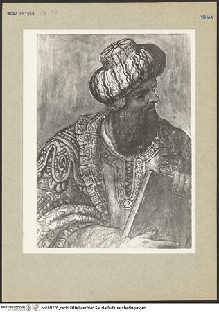 Vorderseite von Rigamonti [https://rightsstatements.org/page/CNE/1.0/] Marienzyklus in der Cappella FerrerPropheten - ein Prophet, bh169276_recto. Foto: Rigamonti.