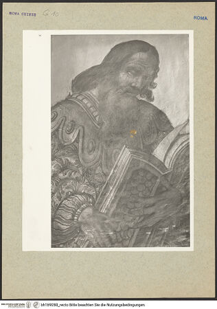 Vorderseite von Rigamonti [https://rightsstatements.org/page/CNE/1.0/] Marienzyklus in der Cappella FerrerPropheten - ein Prophet, bh169280_recto. Foto: Rigamonti.