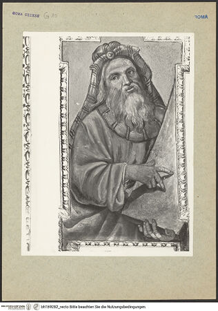 Vorderseite von Rigamonti [https://rightsstatements.org/page/CNE/1.0/] Marienzyklus in der Cappella FerrerPropheten - ein Prophet, bh169282_recto. Foto: Rigamonti.