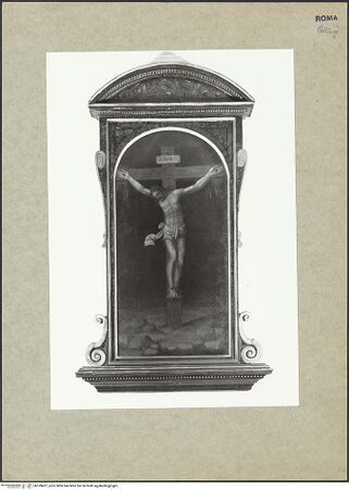 Vorderseite von Bibliotheca Hertziana [https://www.deutsche-digitale-bibliothek.de/content/lizenzen/rv-fz/] Der Gekreuzigte - , bh169457_recto. Foto.