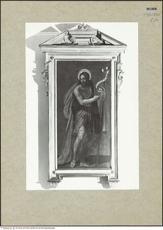 Vorderseite von Bibliotheca Hertziana [https://www.deutsche-digitale-bibliothek.de/content/lizenzen/rv-fz/] Johannes der Täufer - , bh169458_recto. Foto.