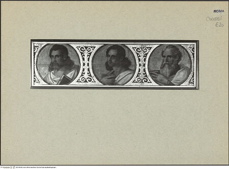 Vorderseite von Bibliotheca Hertziana [https://www.deutsche-digitale-bibliothek.de/content/lizenzen/rv-fz/] Die zwölf Aposteldrei Apostel - , bh169460_recto. Foto.