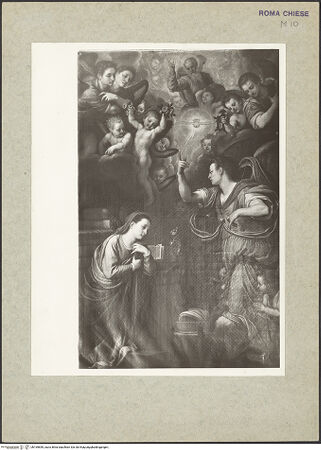 Vorderseite von Bibliotheca Hertziana [https://www.deutsche-digitale-bibliothek.de/content/lizenzen/rv-fz/] Verkündigung - , bh169899_recto. Foto: Rigamonti.