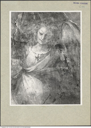 Vorderseite von Hutzel, Max [https://www.deutsche-digitale-bibliothek.de/content/lizenzen/rv-fz/] Fresken im TreppenhausZwei Engel - rechter Engel; Nahaufnahme, bh169945_recto. Foto: Hutzel, Max.