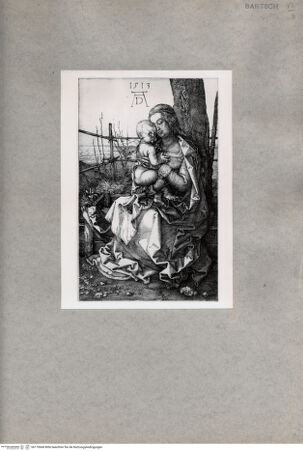 Vorderseite von  [http://creativecommons.org/publicdomain/mark/1.0/] Maria mit dem Kinde am Baum - , bh170668. Foto.