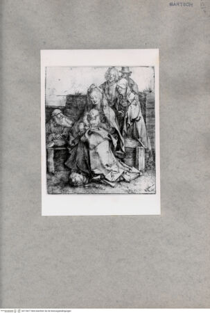Vorderseite von  [http://creativecommons.org/publicdomain/mark/1.0/] Heilige Familie (2. Zustand) - , bh170677. Foto.
