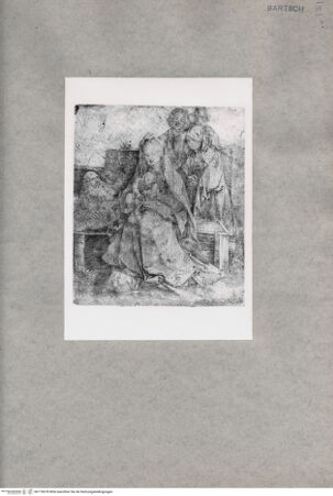 Vorderseite von  [http://creativecommons.org/publicdomain/mark/1.0/] Heilige Familie (3. Zustand) - , bh170678. Foto.