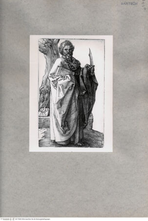 Vorderseite von  [http://creativecommons.org/publicdomain/mark/1.0/] Der Apostel Batholomäus - , bh170682. Foto.