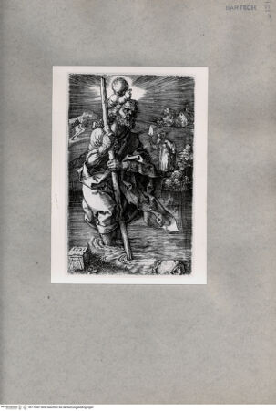 Vorderseite von  [http://creativecommons.org/publicdomain/mark/1.0/] Der heilige Christopherus, nach rechts schauend - , bh170687. Foto.