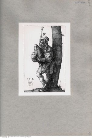 Vorderseite von  [http://creativecommons.org/publicdomain/mark/1.0/] Der Dudelsackpfeifer - , bh170694. Foto.