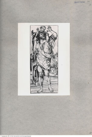 Vorderseite von  [http://creativecommons.org/publicdomain/mark/1.0/] Heiliger Christophorus - , bh170861. Foto.