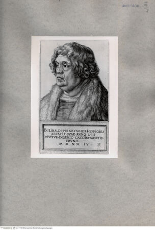 Vorderseite von  [http://creativecommons.org/publicdomain/mark/1.0/] Willibald Pirckheimer - , bh171150. Foto.