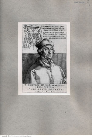Vorderseite von  [http://creativecommons.org/publicdomain/mark/1.0/] Kardinal Albrecht von Brandenburg (Der kleine Kardinal) - , bh171154. Foto.