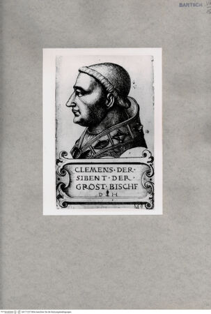 Vorderseite von  [http://creativecommons.org/publicdomain/mark/1.0/] Papst Clemens VII. - , bh171237. Foto.