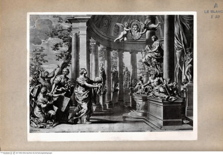 Vorderseite von  [http://creativecommons.org/publicdomain/mark/1.0/] Allegorie: Der Tempel der Weisheit - , bh174562. Foto.