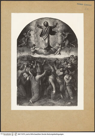 Vorderseite von ICCD [https://www.deutsche-digitale-bibliothek.de/content/lizenzen/rv-ez/] Himmelfahrt Christi - , bh174751_recto. Foto.