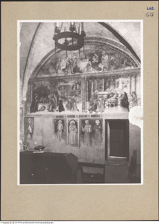 Vorderseite von Getty Research Institute [https://www.deutsche-digitale-bibliothek.de/content/lizenzen/rv-ez/] Szenen aus dem Leben Christi sowie Heiligengalerie - Rechte Seitenwand, Gesamtansicht (nach der Restaurierung), bh175374_recto. Foto: Hutzel, Max.