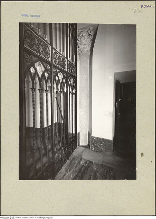 Vorderseite von ICCD (GFN) [https://www.deutsche-digitale-bibliothek.de/content/lizenzen/rv-ez/] San Silvestro in CapiteCappella dell'Addolorata - Blick zur Tür, bh175694_recto. Foto (digital).